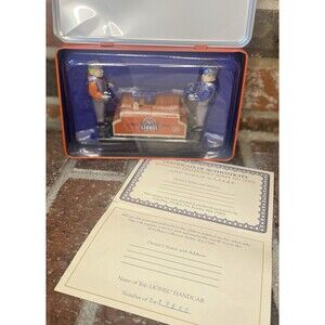 SCHYLLING LIONEL TRAINS 100th ANNIVERSARY Windup Metal Handcar+Key+Tin Case+COA